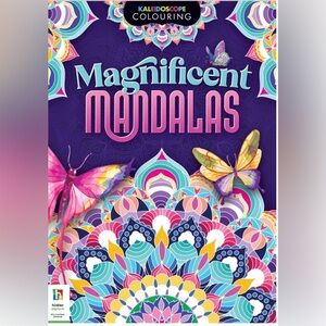 Kaleidoscope Colouring Magnificent Mandalas coloring book features 36 pages